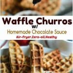 Easy Waffle bites Churros using Van's Waffles