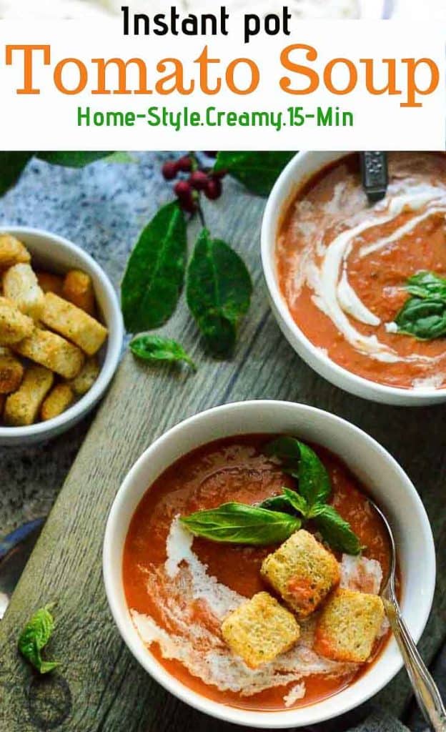 How to make instant pot tomato soup