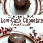 Homemade keto low carb chocolate made in the instant pot