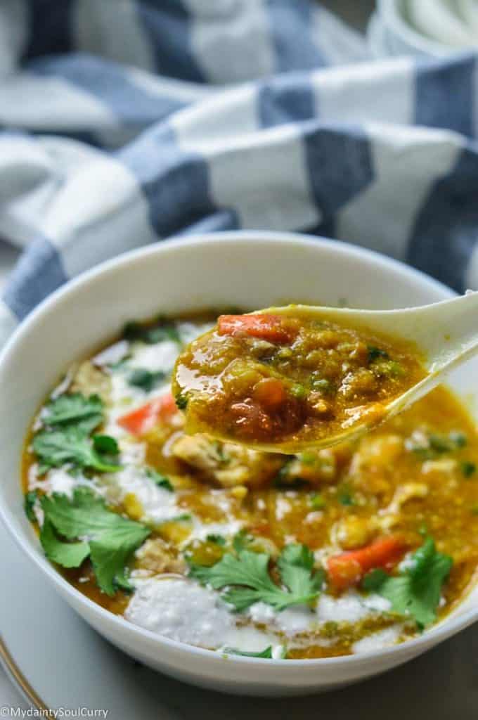 A spoonful of vegan mulligatawny