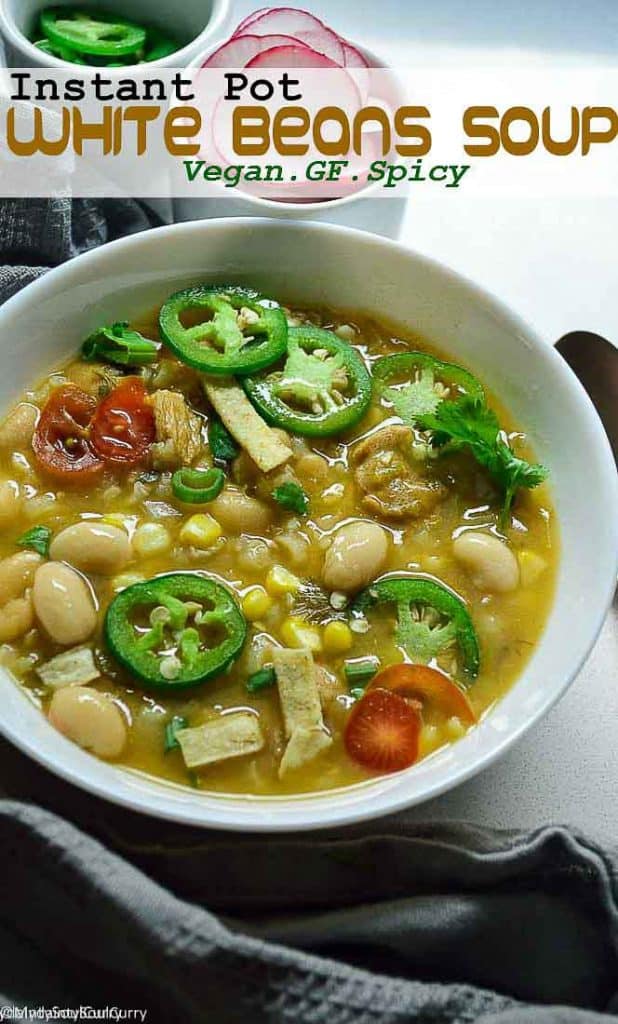 Instant Pot White Bean Soup My Dainty Soul Curry
