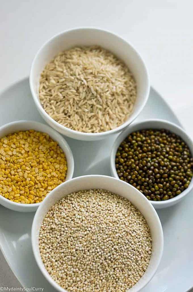 ingredients of quinoa dosa