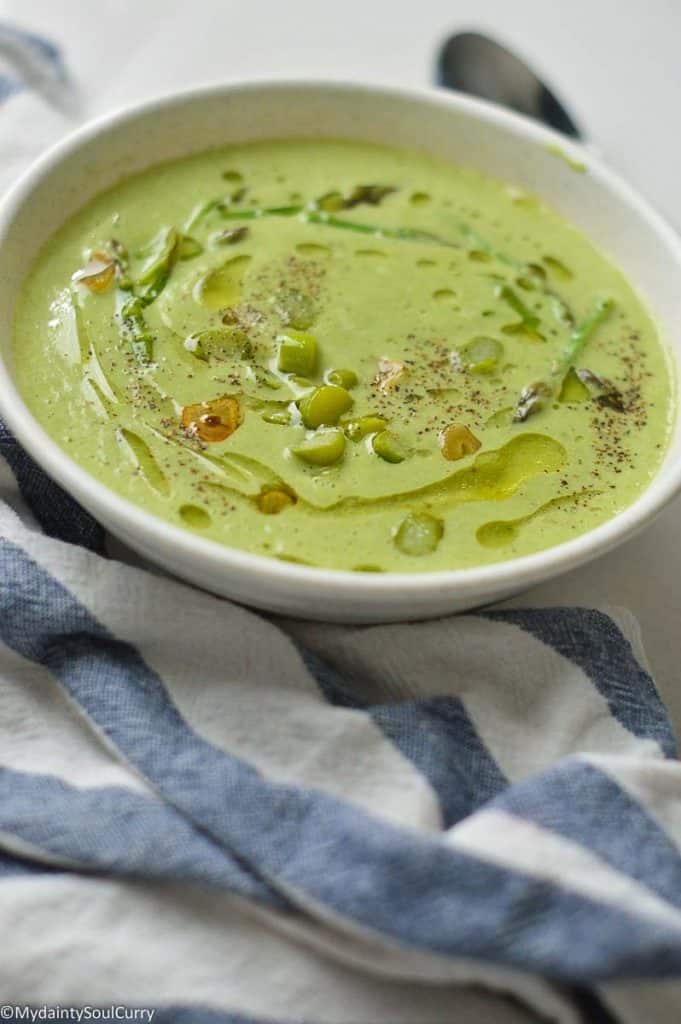 Yummy asparagus soup