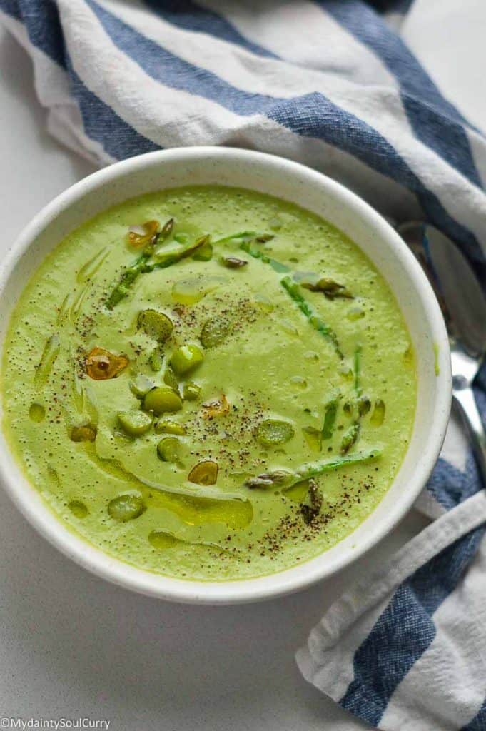 Creamy IP Asparagus soup