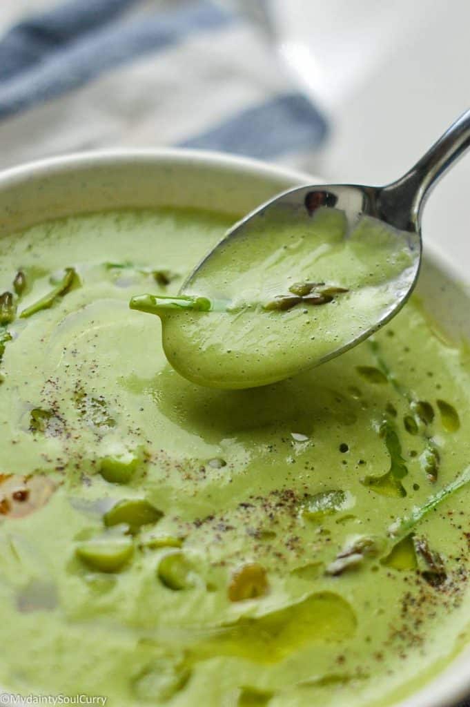 Asparagus soup creamy and Instant pot style