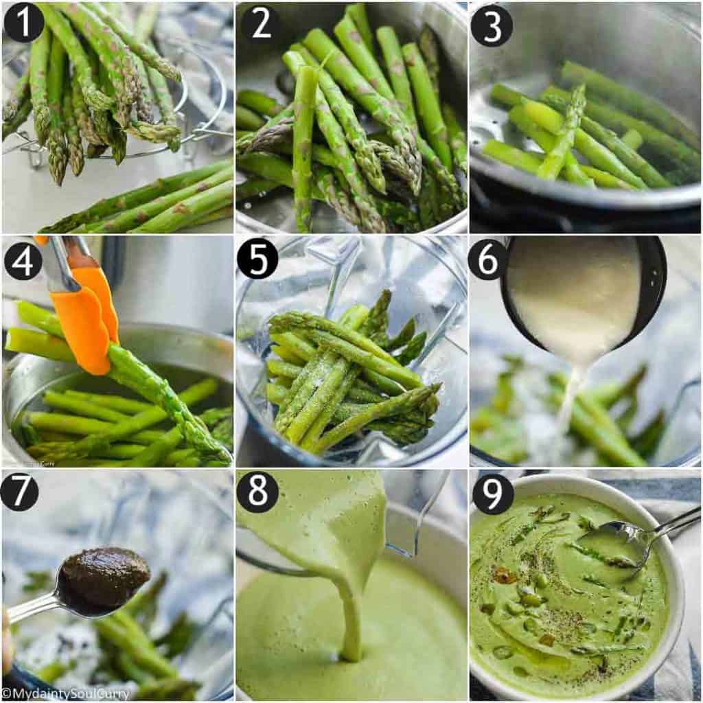 How to make instant pot asparagus soup