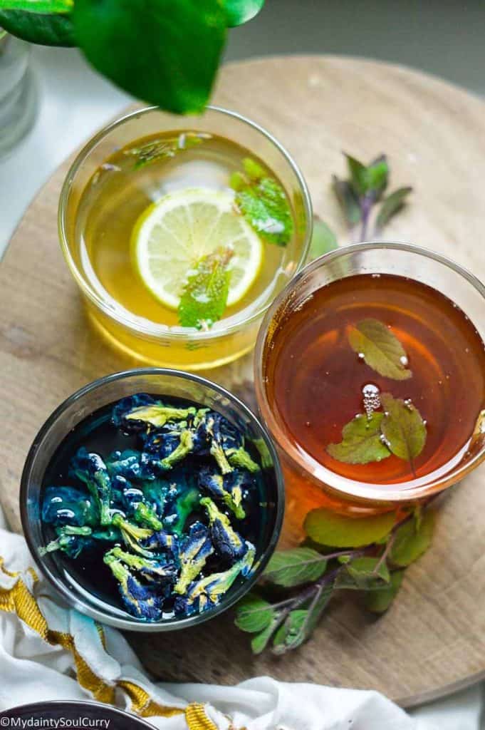 Colorful immunity boosting tea