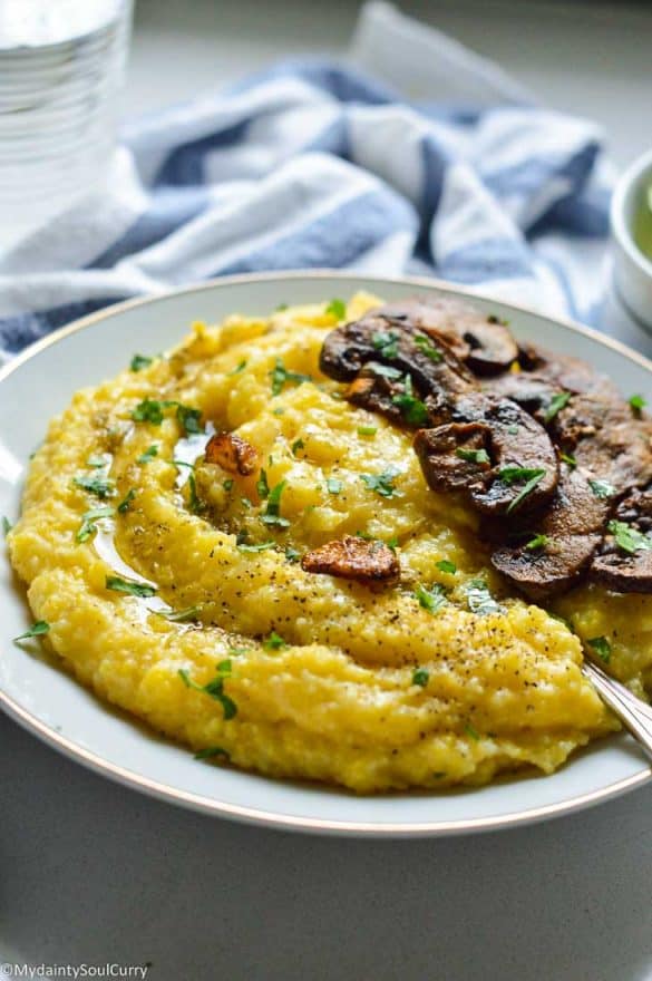 Polenta Instant Pot Recipe {Vegan} My Dainty Soul Curry