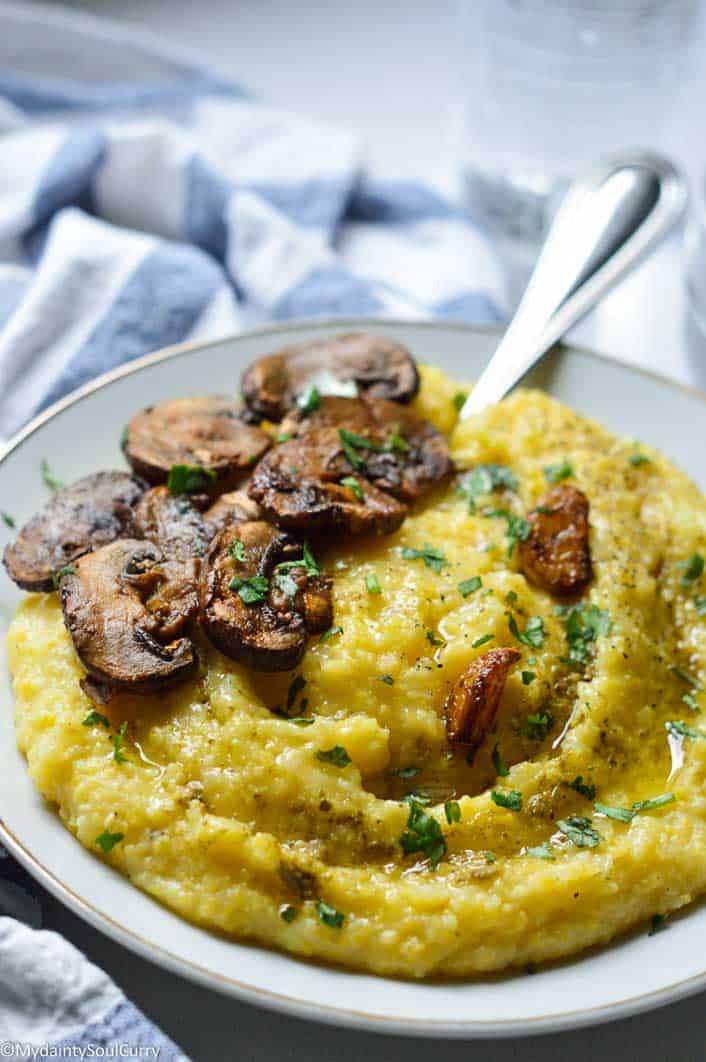 Polenta Instant Pot Recipe {Vegan} My Dainty Soul Curry