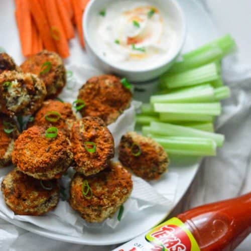 Baked Buffalo Mushrooms