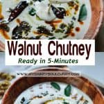 Spicy Indian walnut chutney