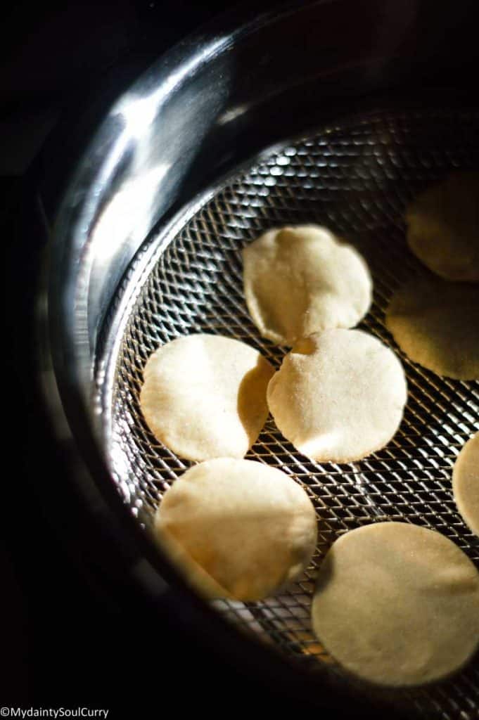 Air-fryer pani puri