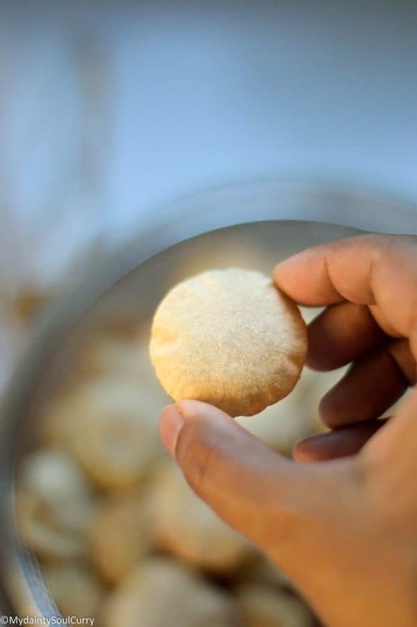 AirFryer Puri (Chaat Puri) My Dainty Soul Curry