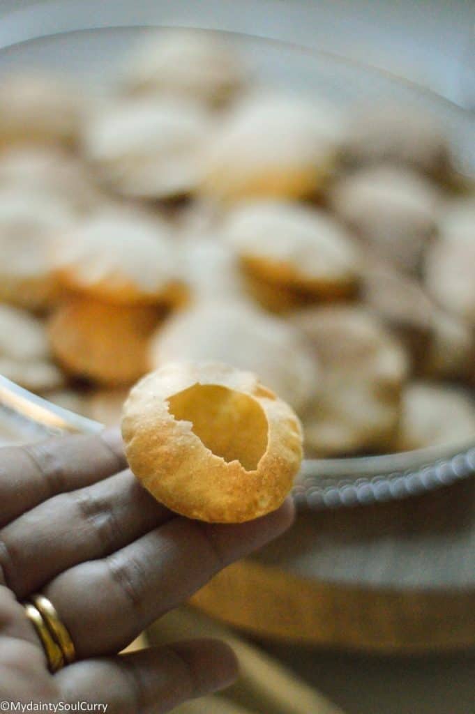 Pani puri air fryer made