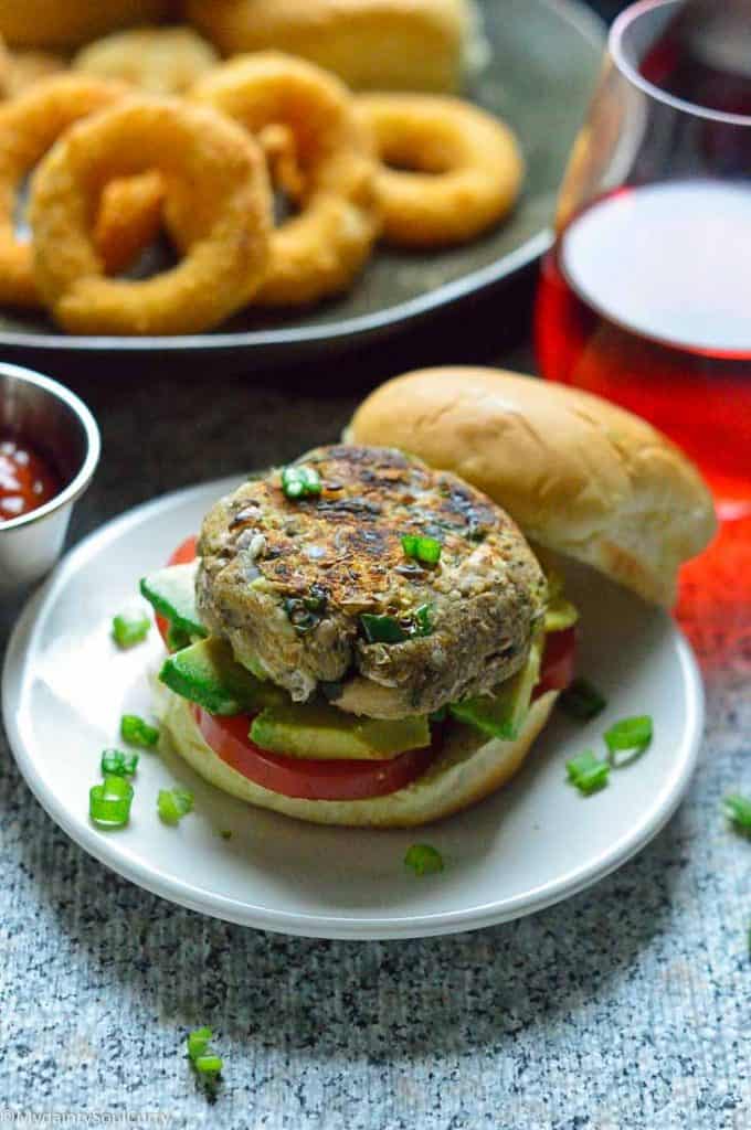 Masala beans veggies burger