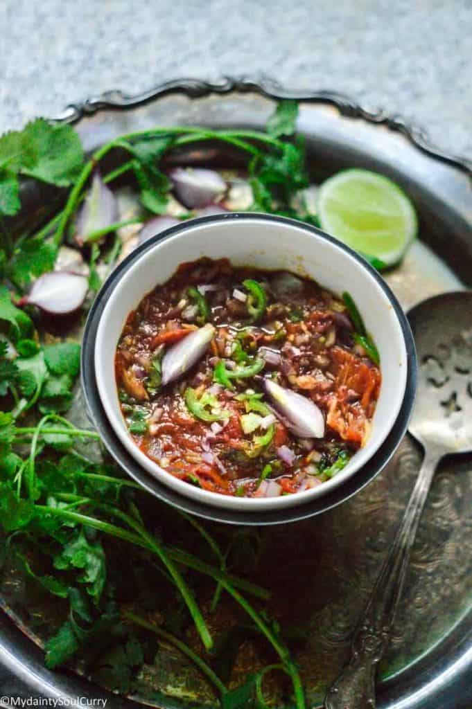 Spicy Trini tomato chokha