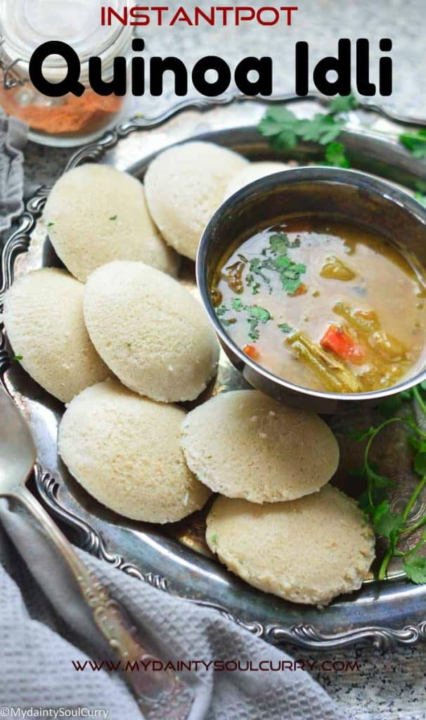 Tasty and yum quinoa idli
