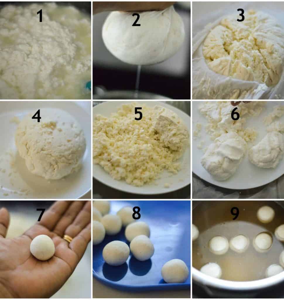 How to make rasgulla in the instant pot?