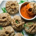 Instant pot veggie steamed dumplings