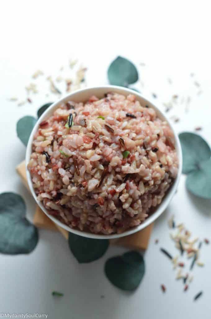 Cooked instant pot wild rice