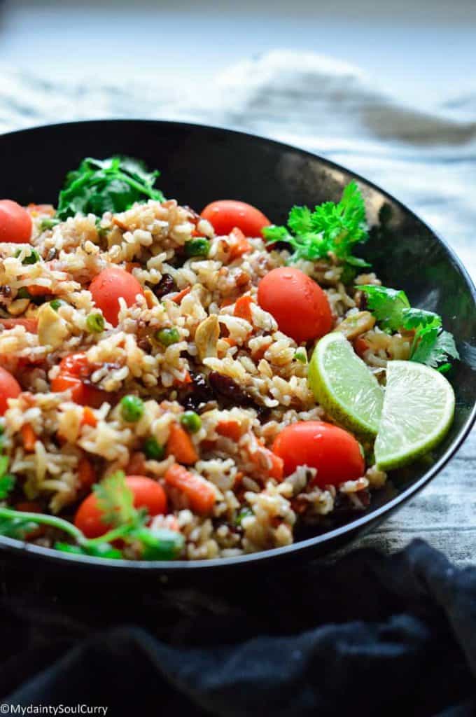 Instant pot wild rice pilaf