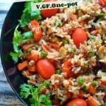 Wild rice pilaf in the instant pot