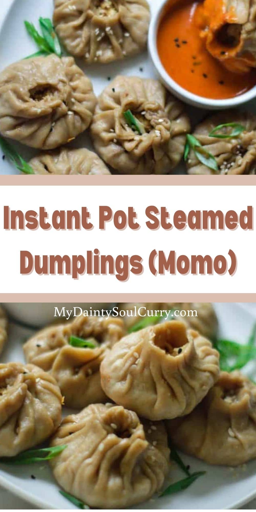 Instant Pot Steamed Dumplings (Momo) My Dainty Soul Curry