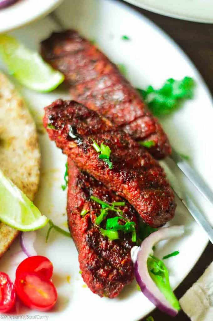 Vegan seekh kabab