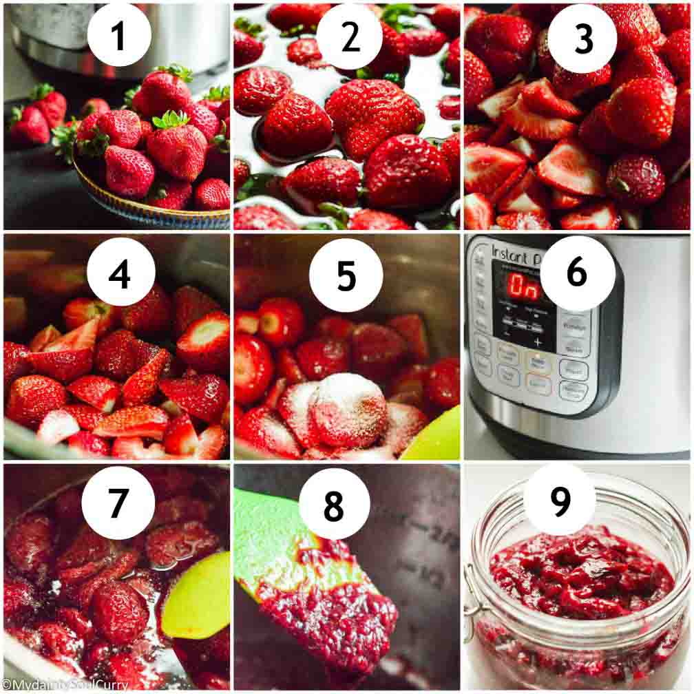 Steps to make instant pot strawberry jam no sugar