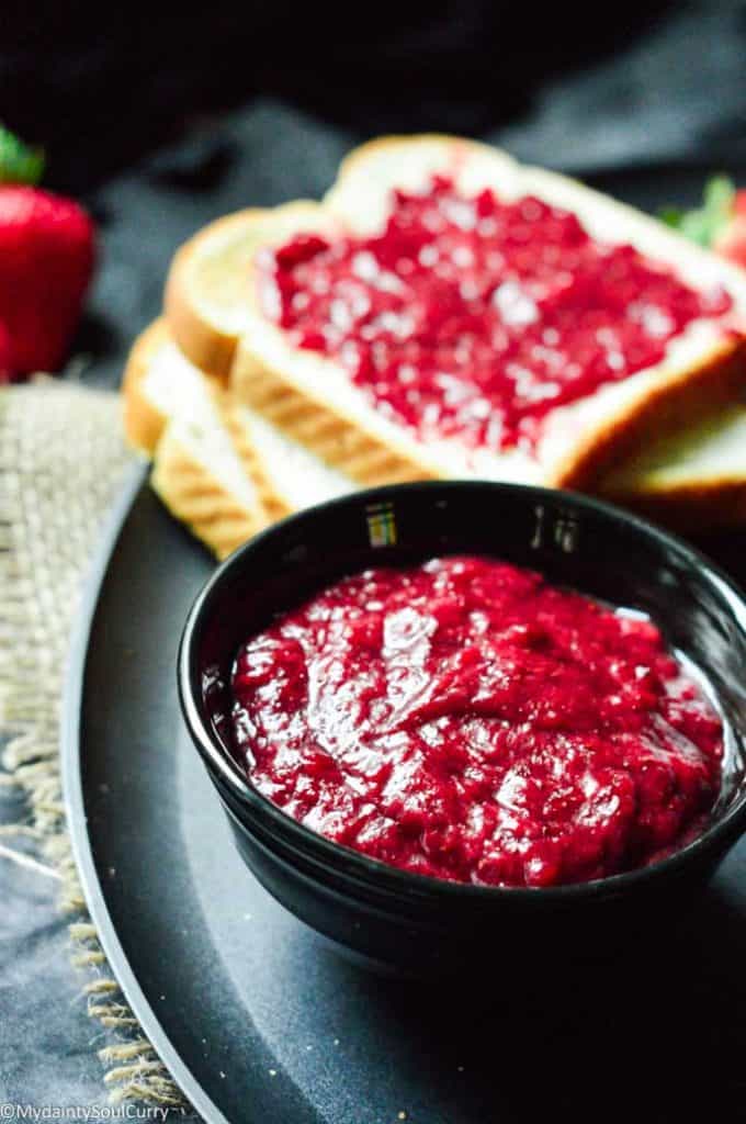 Instant pot strawberry sugarfree jam