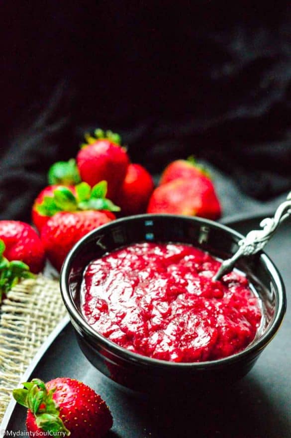 Easy instant pot strawberry jam no sugar