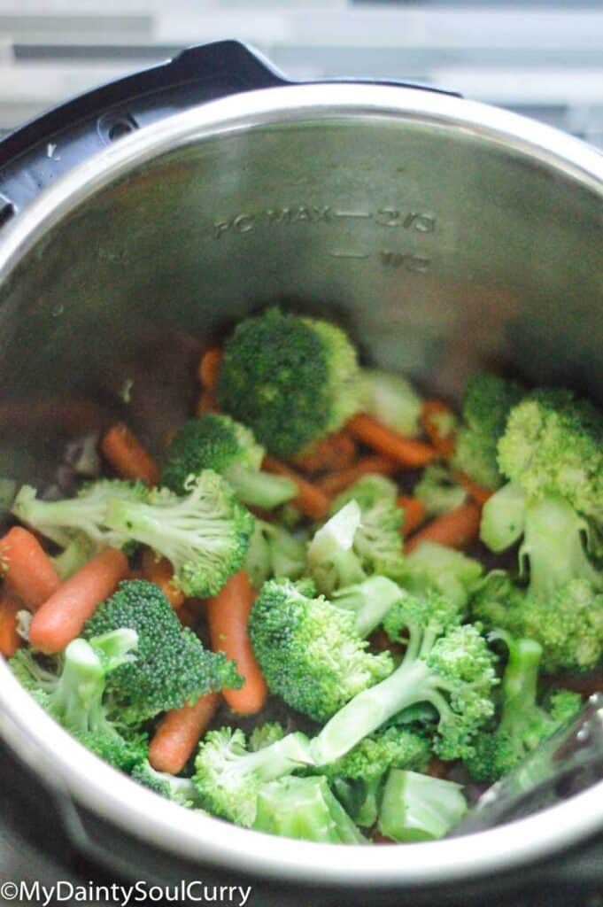 Sauteeing veggies