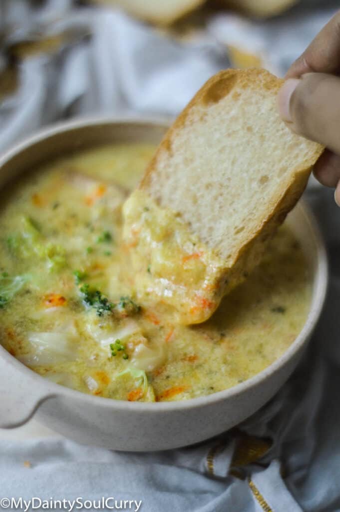 IP cheese broccoli soup