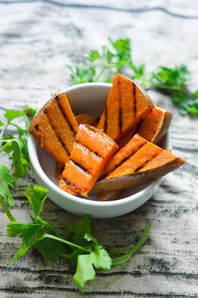 Grilled pumpkin