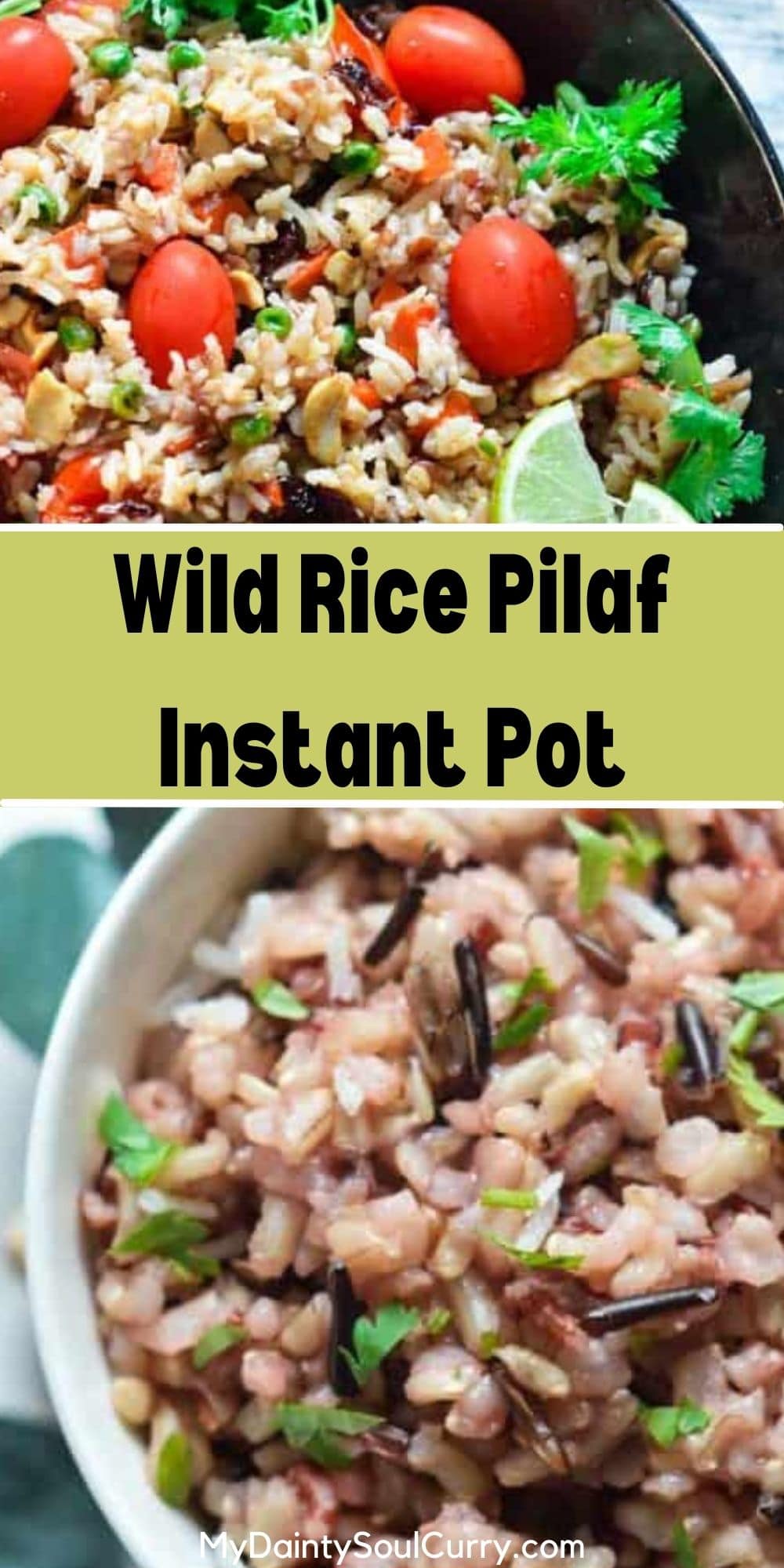 Wild Rice Pilaf Instant Pot My Dainty Soul Curry