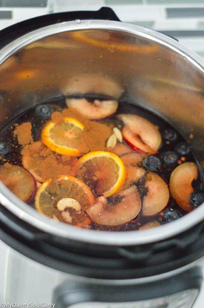Making cider in the instant pot