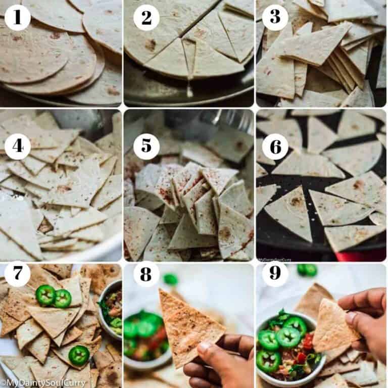 AirFryer Tortilla Chips (LowCarb) My Dainty Soul Curry
