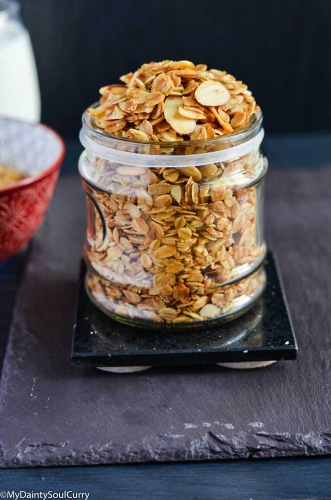 Storing granola