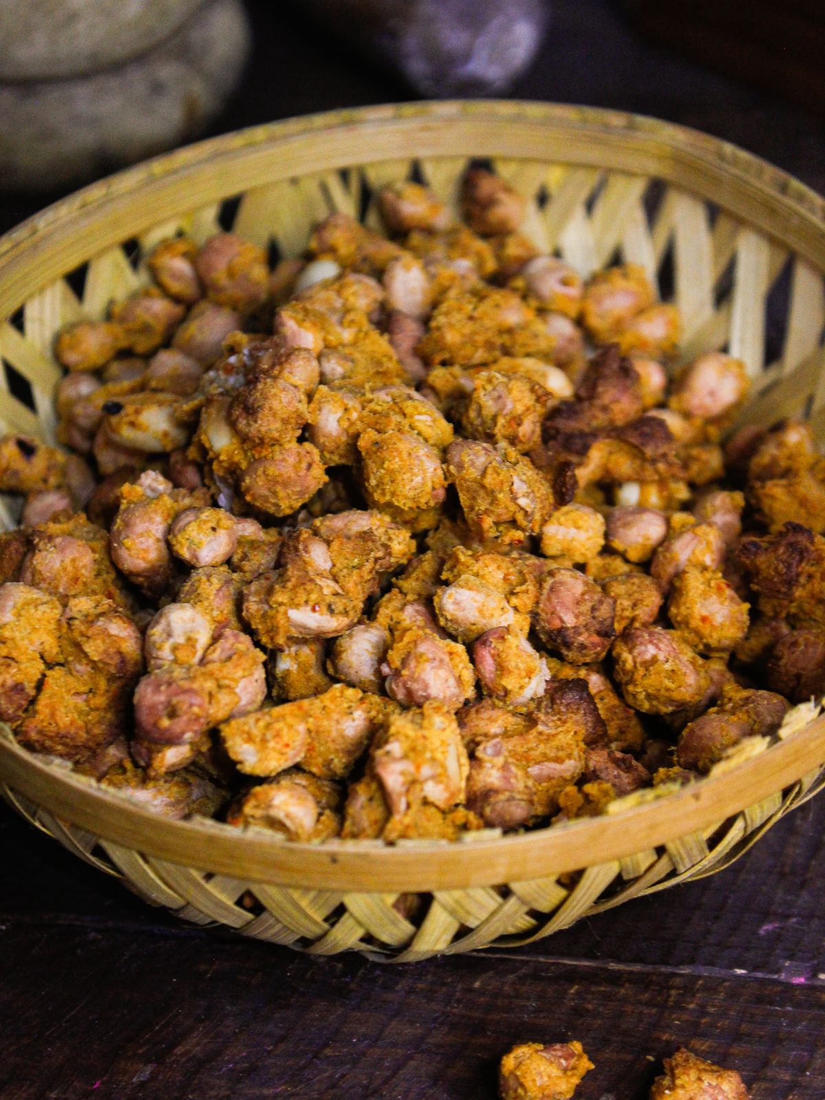 Top view image of Air Fried Crunchy Masala Peanuts