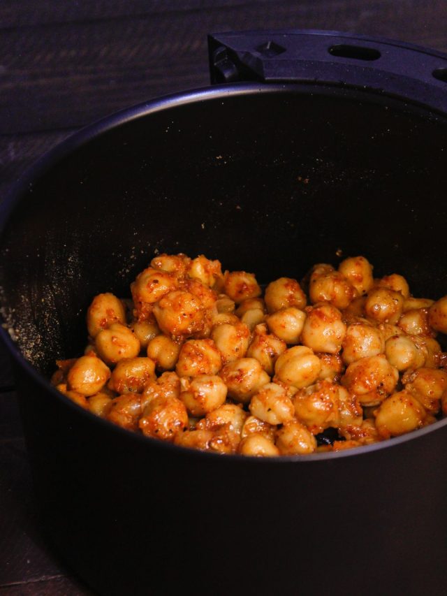 Air Fryer Crunchy Spicy Chickpeas My Dainty Soul Curry
