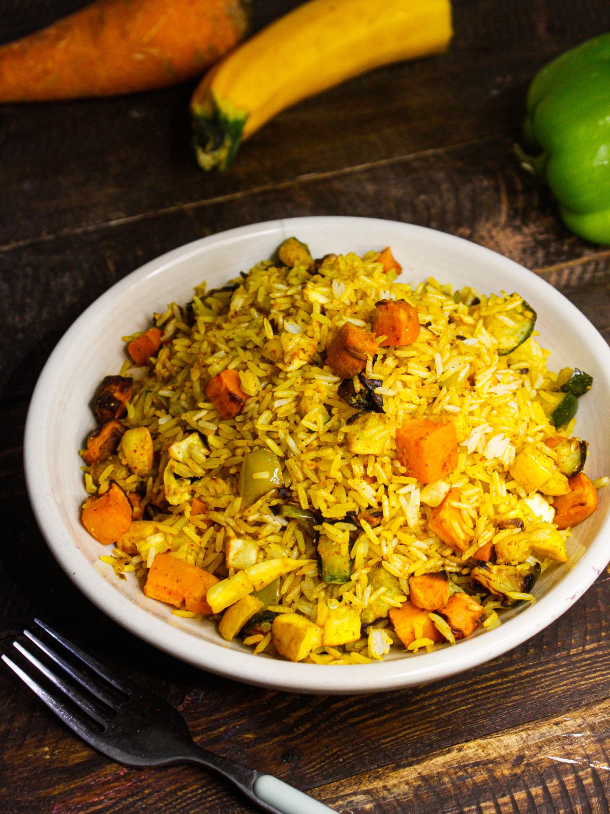 Top view image of Easiest Vegetable Fried Rice