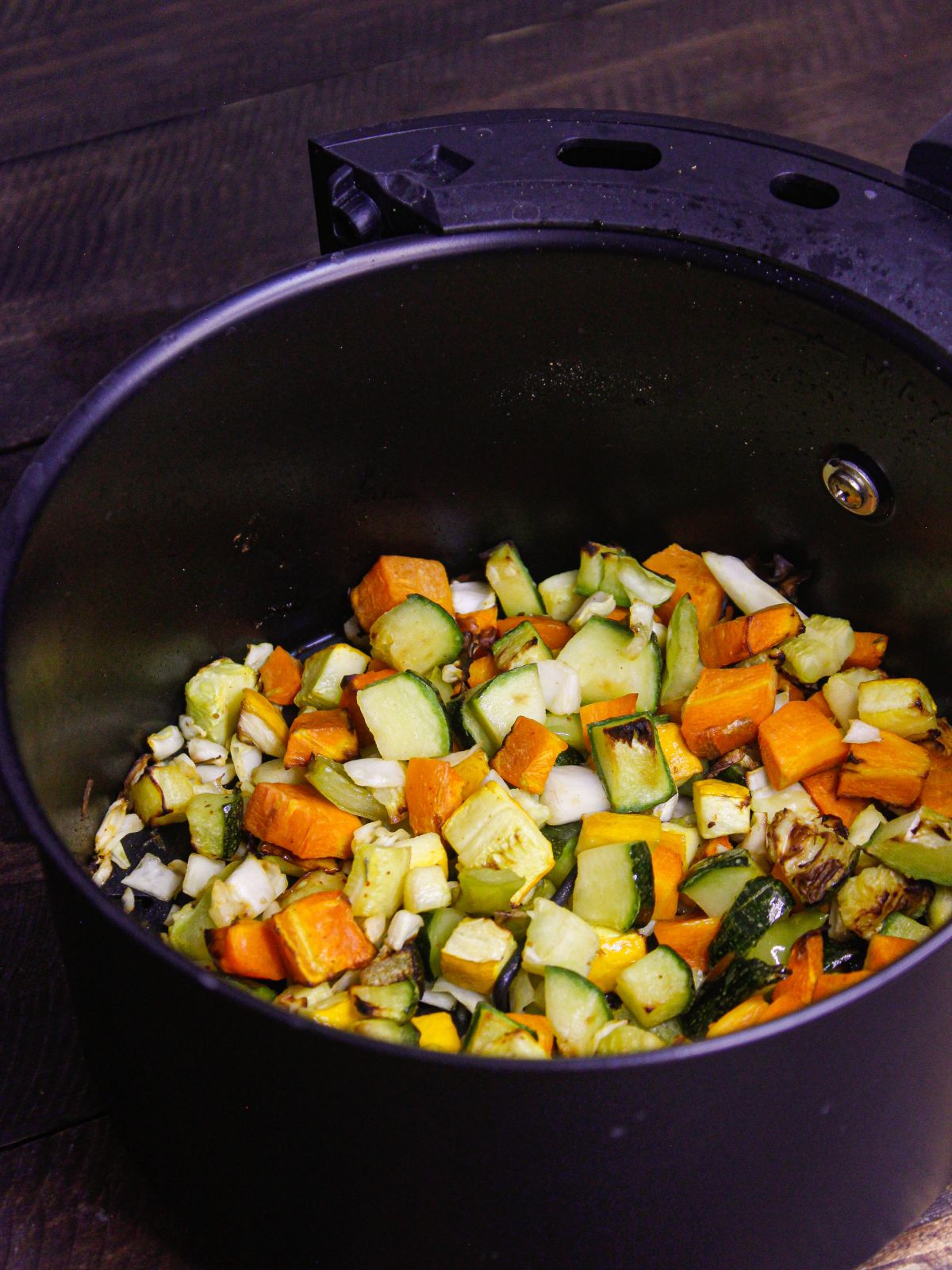 Cook all the vegetables for 8 mins