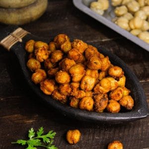 Featured Img of Air Frier Crunchy Spicy Chickpeas