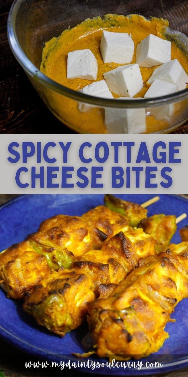 Spicy Cottage Cheese Bites My Dainty Soul Curry