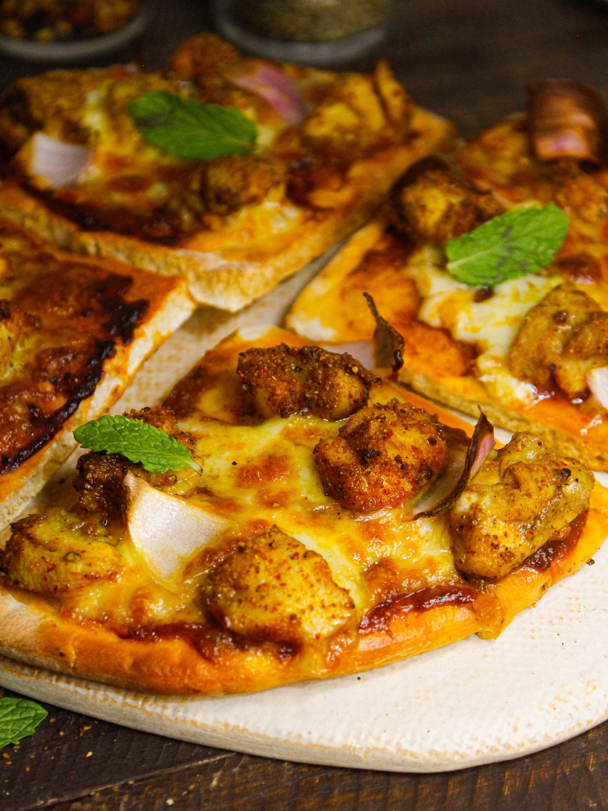 Spicy Tandoori Chicken Pizza