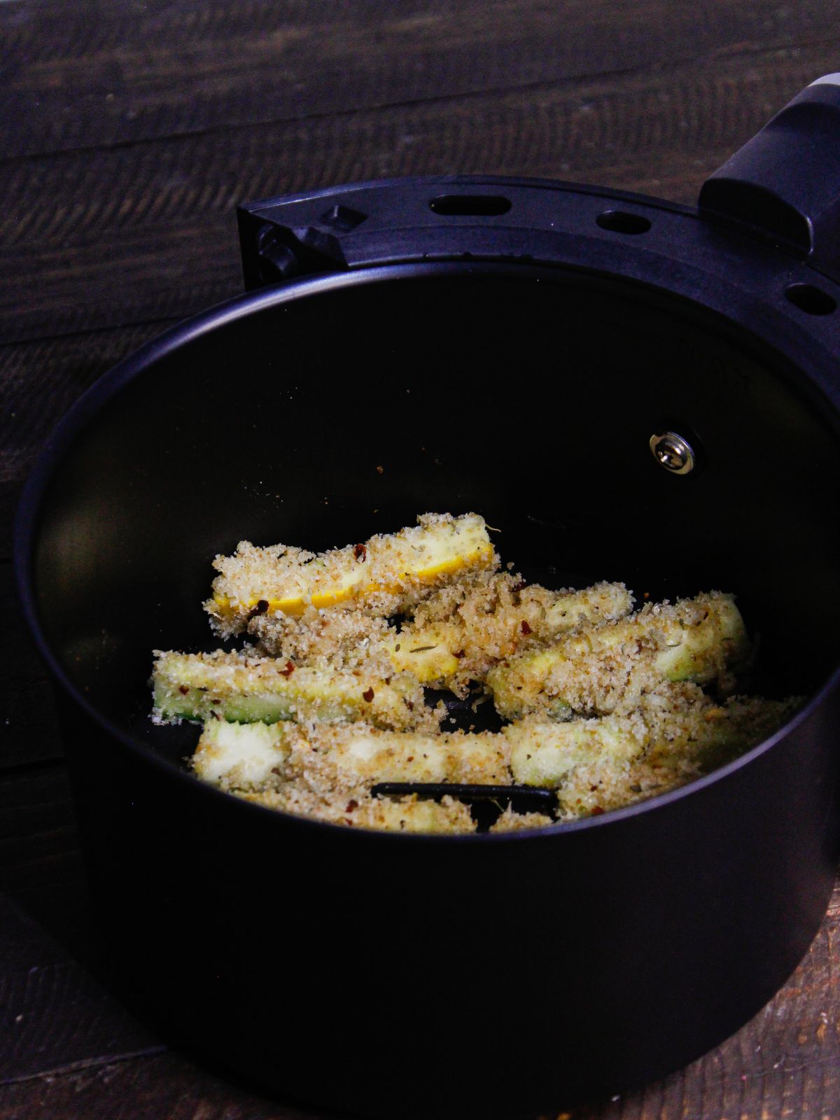 Transfer everything into air fryer basket