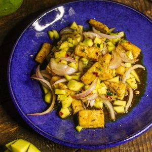 Featured Img of Raw Mango Tofu Salad