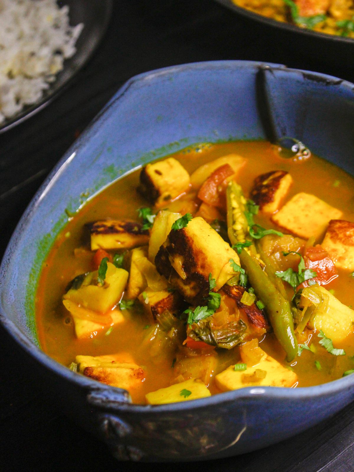 Hot Instant Pot Aloo Paneer Gravy