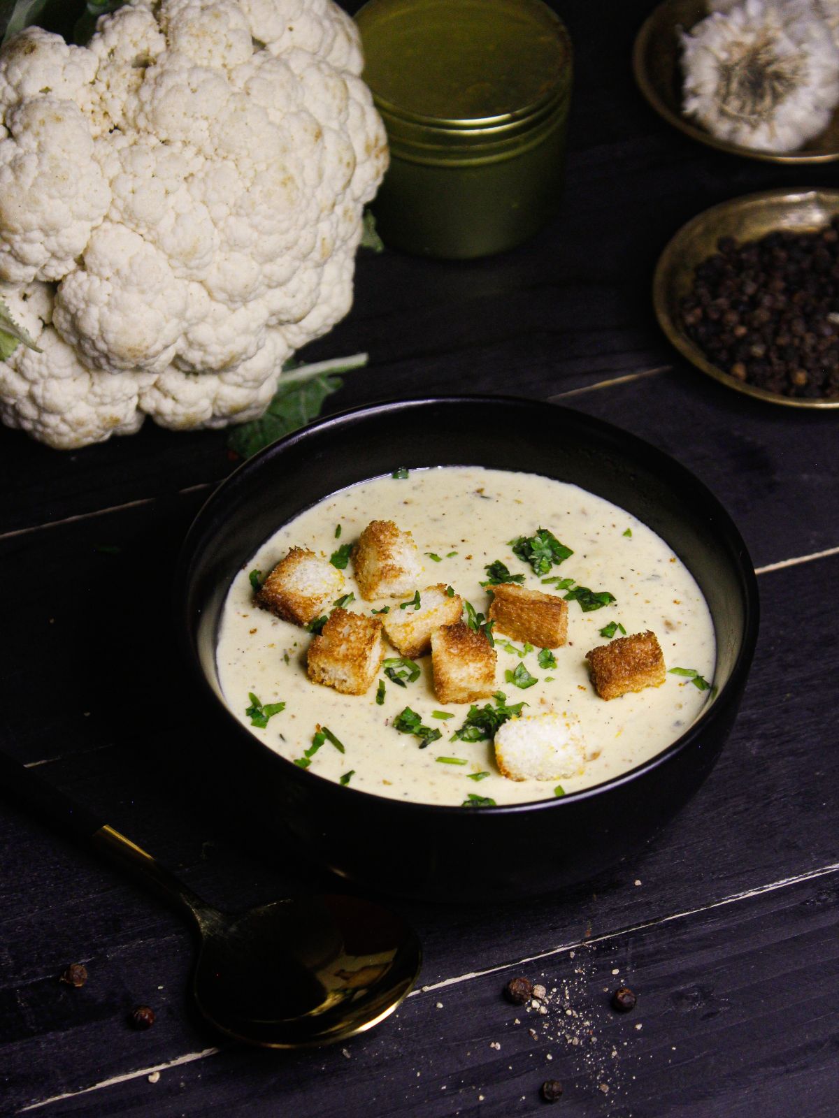 Hot and spicy Instant Pot Creamy Cauliflower Soup