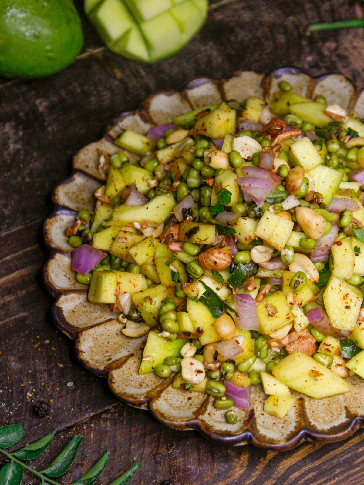 Zoom in image of South Indian Raw Mango Salad with Sprouts